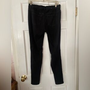 Uniqlo Women's Black Stretch Skinny Jeans Leggings Size L Waist 31